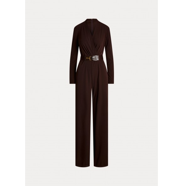 Lauren Ralph Lauren Belted Jersey Surplice Jumpsuit Lauren Ralph Lauren Belted Jersey Surplice Jumpsuit
