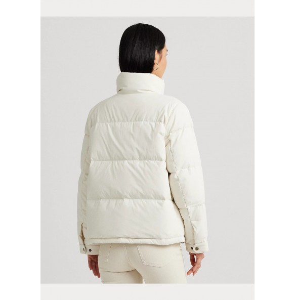 Lauren Ralph Lauren Crest-Patch Funnelneck Down Coat Lauren Ralph Lauren Crest-Patch Funnelneck Down Coat