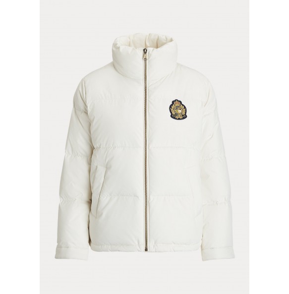 Lauren Ralph Lauren Crest-Patch Funnelneck Down Coat Lauren Ralph Lauren Crest-Patch Funnelneck Down Coat