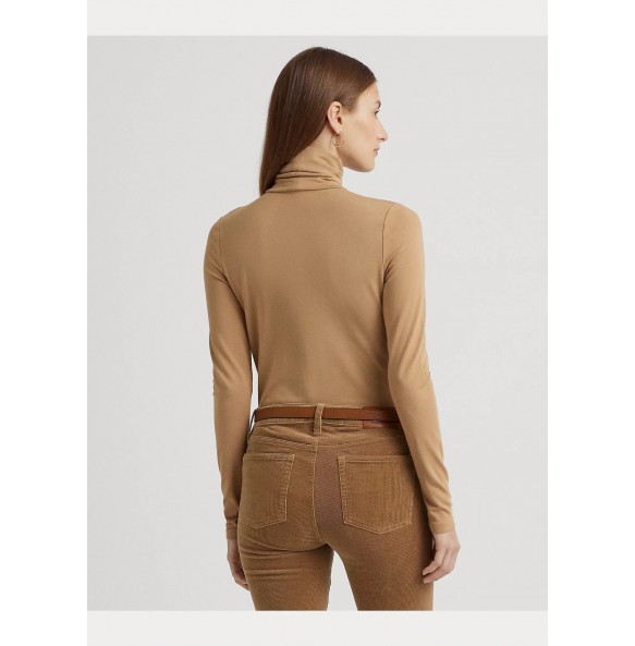 Lauren Ralph Lauren Jersey Turtleneck Camel Lauren Ralph Lauren Jersey Turtleneck Camel