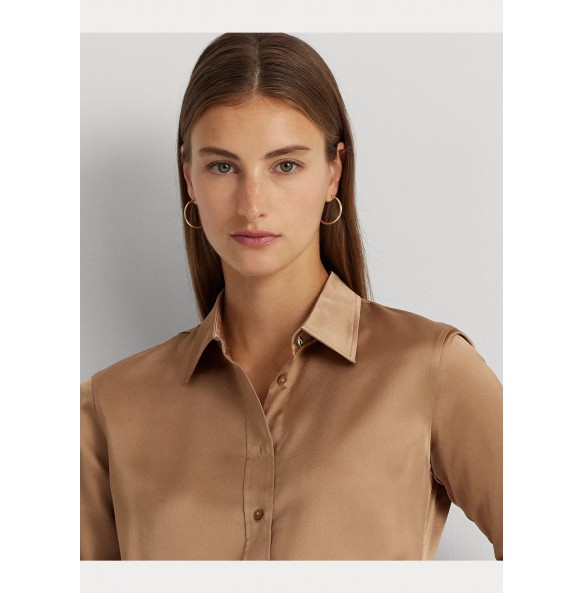 Lauren Ralph Lauren Satin Charmeuse Shirt
